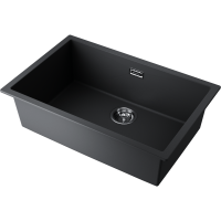 Кухонная мойка Omoikiri Yamakawa 75T-U/I-BL Tetogranit/черный 4993437