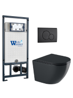 Комплект инсталляции с унитазом Weltwasser MARBERG 507 + MERZBACH 041 XL MT-BL + MAR 507 RD MT-BL