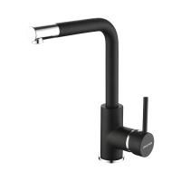 Смеситель для кухни Paulmark HONNER Ho212018-418, чёрный металлик