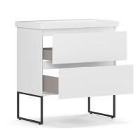 Тумба под умывальник Belux напольная Турин 90-02 Белый глянцевый