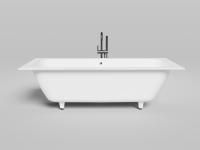 Ванна встраиваемая Salini ORLANDA AXIS 190x80, S-Stone, матовый белый 103221M