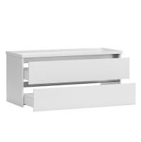 Тумба под умывальник Belux подвесная Фаворит 120-02, белый глянцевый