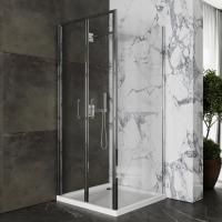 Душевой уголок Roxen Lima 55070-90 (90х90) стекла прозрачные/профиль хром