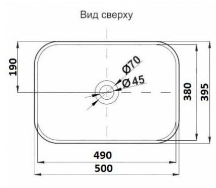 Раковина накладная CeramaLux 338