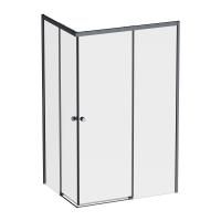 W94G-403-12090-BТ Душевое ограждение AM.PM X-Joy Square Slide 120х90, черный, прозрачное