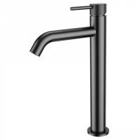 Смеситель для раковины высокий WONZON & WOGHAND, Темный графит (WW-H1062-BGG)