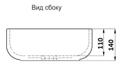 Раковина накладная CeramaLux 2106MB