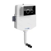 Встраиваемый смывной бачок c клавишей смыва WasserKRAFT Aller 10TLT.031.ME.PB01 черный