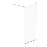 W84WI-100-F1-MTE Душевая перегородка AM.PM Func 100x200, стекло прозр. 8 мм + покрытие, профиль мат хром