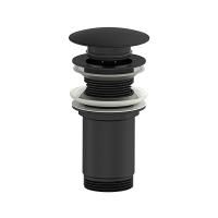 Донный клапан для раковины WONZON & WOGHAND, Черный матовый (WW-88SS09-MB)