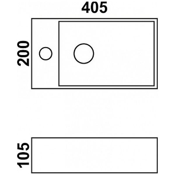 Раковина MELANA MLN-9048 DR