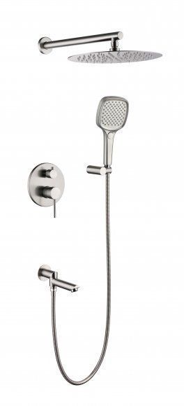 Душевая система скрытого монтажа Grocenberg GB5001 Никель