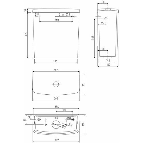 Унитаз-компакт Kolo Nova Pro M39020000 белый