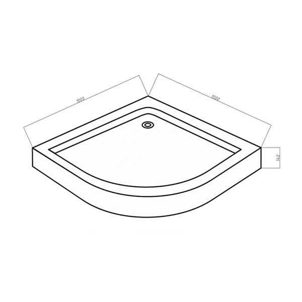 Душевой поддон Bravat Type-R2 P210 100x100