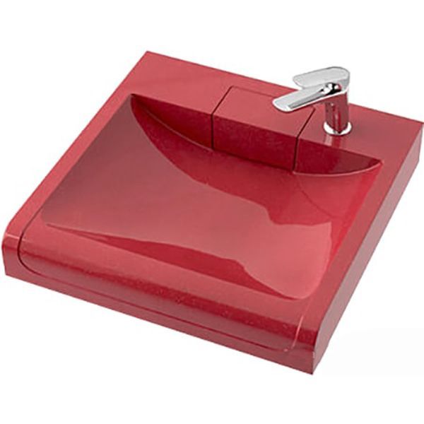 Раковина Elmar R-35Q17-01 60x60 красный блеск