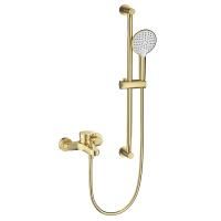 Смеситель для ванны с душевым гарнитуром WONZON & WOGHAND, Брашированное золото (WW-C2501-BG)