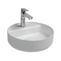 Раковина накладная ISVEA Infinity 42 круглая ?42см, цвет белый матовый 10NF65042SV-2L
