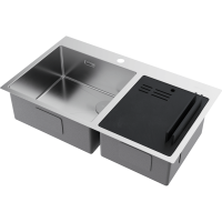 Кухонная мойка Omoikiri Akisame 86-2 Side-IN нерж. сталь/нержавеющая сталь 4997021