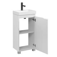 Тумба под умывальник Belux Бостон напольная 40 Белый глянцевый