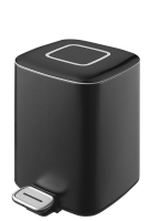 Ведро квадратное Boheme черное, 10948-B