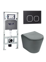 Комплект инсталляции с унитазом Weltwasser AMBERG 506 ST + SALZBACH 043 MT-GR + AMBERG RD-BL