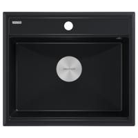 Мойка Paulmark STEPIA 60 PM115951-BLM 510х590х190 мм, IT-GRANIT, черный металлик