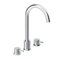 360200000 Scandinavian Pure Смеситель для умывальника Damixa, встраиваемый в столешницу, трёхсекционный, хр