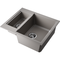 Кухонная мойка Omoikiri Sakaime 60-2-GR Tetogranit/leningrad grey 4993554