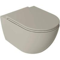 Унитаз ISVEA VEA Rondo подвесной 365*510*400 слоновая кость матовый 10VA02002SV-2K