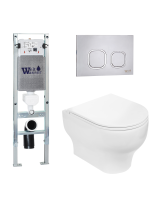 Комплект инсталляции с унитазом Weltwasser AMBERG 350 ST + ERLENBACH 004 GL-WT + AMBERG RD-MT CR