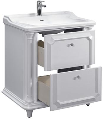 Тумба под умывальник Belux Дуглас Н 75-02 Белый глянцевый