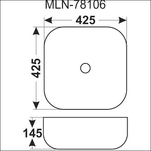 Раковина MELANA MLN-78106