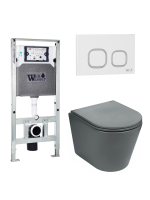 Комплект инсталляции с унитазом Weltwasser AMBERG 506 ST + SALZBACH 043 MT-GR + AMBERG RD-WT