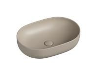 Умывальник чаша накладная овальная Ceramicanova Element 600*415*135мм, Капучино матовый, CN6047MC