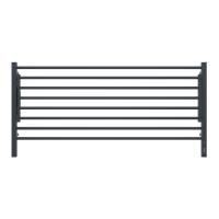 Полотенцесушитель электрический с полкой Terminus Горизонт П8 120х60 КС, черный муар