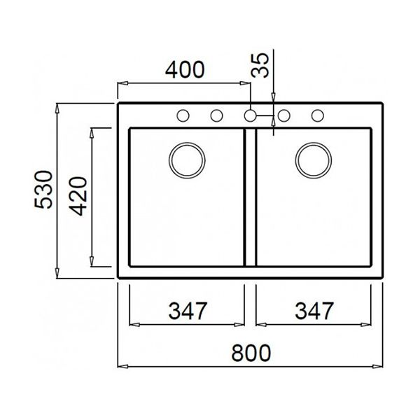 Кухонная мойка Elleci Quadra 340 G40 Nero LGQ34040BTP