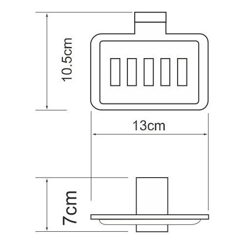 Мыльница решетка WasserKRAFT Lopau K-6069