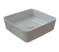 Раковина накладная ISVEA Peak 10PE65040SV квадратная 40 см без цвет белый 10PE65040SV