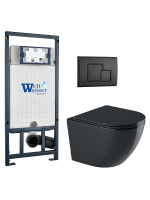 Комплект инсталляции с унитазом Weltwasser MARBERG 507 + MERZBACH 041 XL MT-BL + MAR 507 SE MT-BL