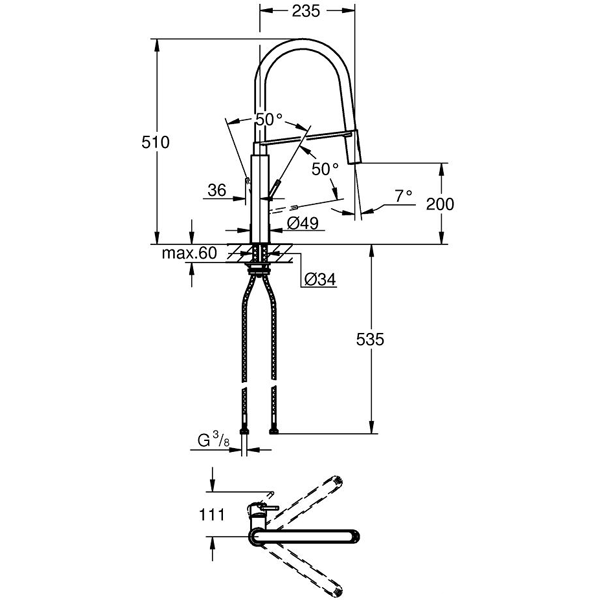 Смеситель для мойки Grohe Concetto 31491000