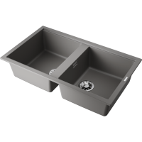 Кухонная мойка Omoikiri Kitagawa 86-2-GR Artceramic/leningrad grey 4993491