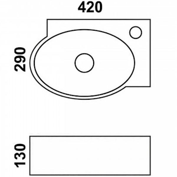 Раковина Melana MLN-T4522L (E606T)