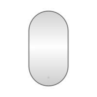Зеркало с подсветкой LED Fixsen FX-3100F овальное 50х100 см, графит