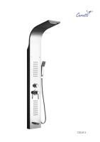 Панель CELIA S душевая из нержавеющей стали с форсунками Ceruttispa CT10403, цвет хром
