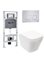 Комплект инсталляции с унитазом Weltwasser AMBERG 506 ST + GELBACH 043 MT-WT + AMBERG RD-MT CR