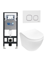 Комплект инсталляции с унитазом Weltwasser AMBERG 506 + MERZBACH 043 MT-WT + AMBERG RD-WT