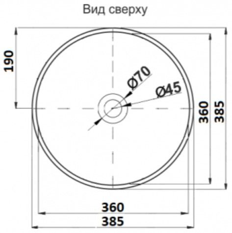 Раковина накладная CeramaLux 78308