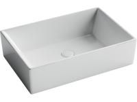 Умывальник чаша накладная прямоугольная Ceramicanova Element 590*390*160мм, Белый, CN5013