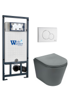 Комплект инсталляции с унитазом Weltwasser MARBERG 507 + SALZBACH 043 MT-GR + MAR 507 RD GL-WT
