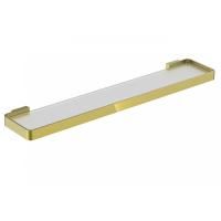 Стеклянная полка для ванной WONZON & WOGHAND, Брашированное золото (WW-8327A-BG)
